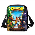 Mochilas Infantis Cartoon Crash Bandicoots Bolsa de Ombro Estojo de Lápis Mochilas Escolares de Grande Capacidade para Meninos e Meninas Melhor Presente