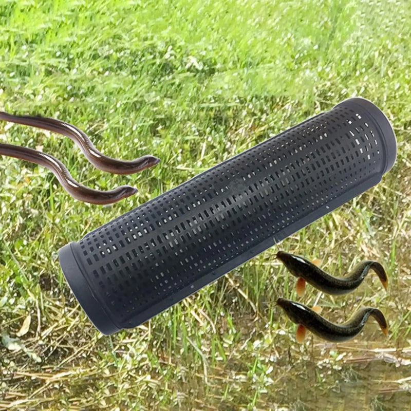 Armadilha de Isca para Pesca Armadilha de Enguia e Loach Pote de Pesca Portátil Rede de Peixe Leve Preta para Lagostim Suprimentos ao Ar Livre Lagosta