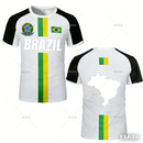 Camisa de Futebol Novo Design 2026 Top de Treinamento Listras da Bandeira do Brasil Maillot Camisa de Futebol Esportiva ao Ar Livre Secagem Rápida Camiseta Esportiva