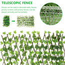 Cerca de Privacidade de Folha Artificial Cerca de Plantas Artificiais Treliça de Hera Cerca de Arbustos Expansível Tela de Triagem Parede Decorativa de Jardim Prédios