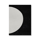 Arte de Parede Abstrata Moderna Geométrica de Meados do Século Arcos Pretos Poster em Lona HD Decoração para Sala de Estar e Quarto