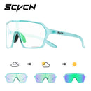 Óculos de Sol Fotocromáticos SCVCN Hot Cycling UV400 para Ciclismo MTB, Óculos Esportivos ao Ar Livre para Bicicleta, Homens e Mulheres, Caminhadas
