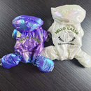 Roupas de Cachorro de Estimação Inverno Roupas Quentes para Cães Pequenos Casaco para Filhotes Macacão Acolchoado Impermeável Jaqueta de Penas para Cães Forrada com Algodão