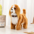 Brinquedos de Cachorro Robô Filhote Interativo Animal de Pelúcia Eletrônico Controle de Som Andar Latir Ursinho Elétrico Controle ao Toque Música Presente para Criança