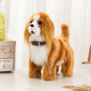 Brinquedos de Cachorro Robô Filhote Interativo Animal de Pelúcia Eletrônico Controle de Som Andar Latir Ursinho Elétrico Controle ao Toque Música Presente para Criança