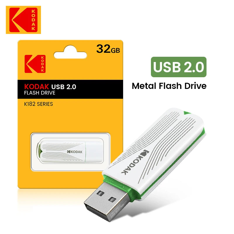 KODAK Pen Drives USB Pendrive K182 32GB 64GB 128GB 256GB CLE USB 2.0 Disco Flash Mini Memory Stick