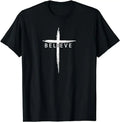 Camiseta Cristã Jesus É Rei Versículo Bíblico para Homens e Mulheres Estilo Unissex Clássica de Mangas Curtas