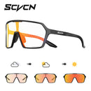 Óculos de Sol Fotocromáticos SCVCN UV400 Óculos de Ciclismo para Bicicleta Moda Óculos de Ciclismo Esportivos ao Ar Livre Óculos de Pesca para Homem MTB