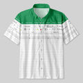 Camiseta Havaiana de Planilha do Excel Engraçada com Estampa 3D, Estilo Lazer de Férias, Camisa Solta com Botões, Roupas Criativas para Trabalho Y2k
