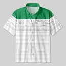 Camiseta Havaiana de Planilha do Excel Engraçada com Estampa 3D, Estilo Lazer de Férias, Camisa Solta com Botões, Roupas Criativas para Trabalho Y2k
