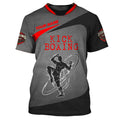 Camiseta Personalizada de Boxe com Nome Roupas Masculinas Camisetas de Luta Muay Thai Legais Camisetas 3D Impressas Personalidade Boxes Esporte Fitness Tee Top