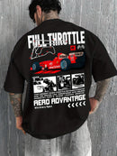 Camiseta de Verão Men Formula Racing Masculina, Ajuste Solto, Material Respirável e Macio, Adequada para Uso Diário, Apropriada para Homens e Mulheres
