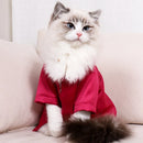 Roupas de Pet na Moda Camisa de Verão para Gato Usar Seda Brilhante Respirável Fina Não Gruda Pelo Roupas Tradicionais Chinesas Vestidos para Gato