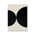 Arte de Parede Abstrata Moderna Geométrica de Meados do Século Arcos Pretos Poster em Lona HD Decoração para Sala de Estar e Quarto