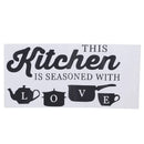 Adesivos de Parede para Cozinha ESTA COZINHA É TEMPERADA COM AMOR Adesivos de Parede com Frases Decoração de Restaurante e Casa
