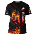 Camisetas Gráficas de Boxe Fashion Para Homens Tendência de Verão Manga Curta Camisetas Esportivas Estampadas em 3D Soltas de Secagem Rápida e Respiráveis