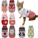 Roupas para Pets para Cães Pequenos e Médios Suéter de Natal de Tricô para Cachorro Suéter de Inverno Quente para Gato Casaco Corgi Teddy Suprimentos de Ano Novo para Pets