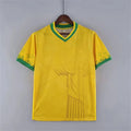 Camisa de Treinamento de Futebol de Verão Top Brasil Edição Especial Jesus Preta e Cinza Camisa de Futebol Masculina e Feminina para Exterior de Secagem Rápida