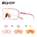 Óculos de Sol Fotocromáticos SCVCN UV400 Óculos de Ciclismo para Bicicleta Moda Óculos de Ciclismo Esportivos ao Ar Livre Óculos de Pesca para Homem MTB