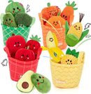 Brinquedos para Bebê 6-12 Meses Colmeia de Bebê Macia com 5 Abelhas Sensoriais Chocalho Espelho Amassadinho Apito Brinquedo Montessori Macio para Crianças