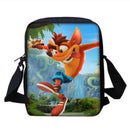 Mochilas Infantis Cartoon Crash Bandicoots Bolsa de Ombro Estojo de Lápis Mochilas Escolares de Grande Capacidade para Meninos e Meninas Melhor Presente