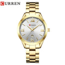 Relógio CURREN de Ouro Feminino Relógios de Pulso Criativos de Aço Pulseira Feminina Relógio Mulher Relógio Feminino Montre Femme