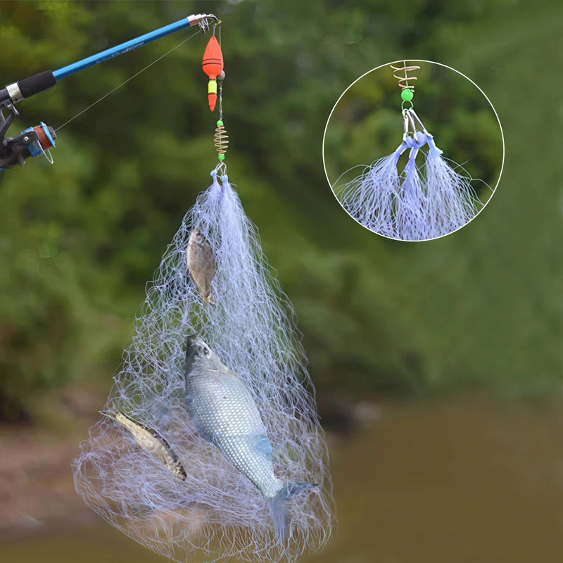 Armadilha de Rede de Pesca Alimentadora para Pesca Conta Luminosa Rede de Pesca Armadilha Malha Automática de Captura de Lagostim Rede de Pesca Apetrechos Ferramentas de Pesca