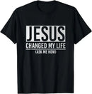Camiseta Cristã Jesus É Rei Versículo Bíblico para Homens e Mulheres Estilo Unissex Clássica de Mangas Curtas