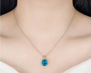 Conjuntos de Joias em Prata 925 Elegantes Anel Brincos Colar Feminino Acessórios para Casamento Noiva e Noivado