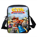 Mochilas Infantis Cartoon Crash Bandicoots Bolsa de Ombro Estojo de Lápis Mochilas Escolares de Grande Capacidade para Meninos e Meninas Melhor Presente