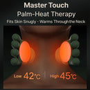 O massageador elétrico simula o movimento das mãos e proporciona massagem nos ombros, pescoço e costas, incluindo amassamento profundo em oblíquos e pernas