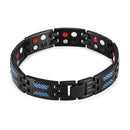 Pulseira de Aço Inoxidável para Cuidados com a Saúde com Pulseira Magnética Masculina 4 em 1 Terapia de Elementos Ajuda para Dormir Corrente de Joias Pulseiras Femininas
