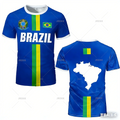 Camisa de Futebol Novo Design 2026 Top de Treinamento Listras da Bandeira do Brasil Maillot Camisa de Futebol Esportiva ao Ar Livre Secagem Rápida Camiseta Esportiva