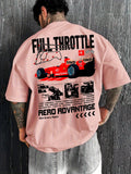 Camiseta de Verão Men Formula Racing Masculina, Ajuste Solto, Material Respirável e Macio, Adequada para Uso Diário, Apropriada para Homens e Mulheres
