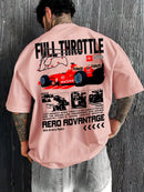 Camiseta de Verão Men Formula Racing Masculina, Ajuste Solto, Material Respirável e Macio, Adequada para Uso Diário, Apropriada para Homens e Mulheres