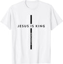 Camiseta Adulto Infantil Masculino Feminino Jesus É Rei Fantasia Cristã Camiseta Gráfica Personalizada Streetwear Roupas Homem
