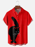 Camisetas Gráficas de Gato Fofo em Estilo Cartoon para Homens e Mulheres Tendência Verão Manga Curta Blusa Estampada 3D Streetwear Legal Y2k Harajuku Tops