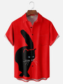 Camisetas Gráficas de Gato Fofo em Estilo Cartoon para Homens e Mulheres Tendência Verão Manga Curta Blusa Estampada 3D Streetwear Legal Y2k Harajuku Tops