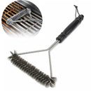 Escova de Churrasqueira Grill BBQ Ferramenta de Limpeza Acessórios para Churrasco Cerdas de Aço Inoxidável Escovas de Limpeza Antiaderentes Acessórios para Churrasco