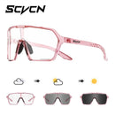 Óculos de Sol Fotocromáticos SCVCN UV400 Óculos de Ciclismo para Bicicleta Moda Óculos de Ciclismo Esportivos ao Ar Livre Óculos de Pesca para Homem MTB