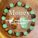 Pulseira de Cura de Prosperidade e Abundância - Pulseira de relaxamento, aumento do sucesso, força pessoal e saúde