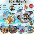 Máscara Descartável Infantil de Desenho Animado com Embalagem Individual Design de Monstro Engraçado Máscara de Proteção Infantil para Uso ao Ar Livre