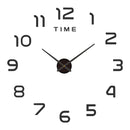 Relógio de Decoração para Quarto Grande 2D Relógio de Parede Sala de Estar Grande Jardim Espelho de Acrílico Adesivo de Decoração Arte Relógios Digitais