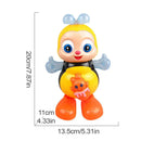 Brinquedo Musical Interativo Baby Bee Brinquedo Sensorial Divertido Brinquedo Educativo de Desenho Animado Presente para Crianças Elétrico com Luzes e Dança Robo