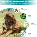 Lenços de Limpeza de Ouvido para Pets, Lenços de Dedo para Limpeza de Ouvido de Gatos e Cães, Almofadas Oticas Macias e Fáceis de Limpar, Suprimentos para Pets para Alívio Regular de Odores