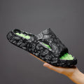 Chinelos Masculinos Sapatos de Verão Sandálias Estampadas Tendência Antiderrapante Slides Femininos Chinelo de Casal Moda Massagem Calçados de Praia