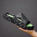 Chinelos Masculinos Sapatos de Verão Sandálias Estampadas Tendência Antiderrapante Slides Femininos Chinelo de Casal Moda Massagem Calçados de Praia