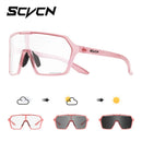 Óculos de Sol Fotocromáticos SCVCN Hot Cycling UV400 para Ciclismo MTB, Óculos Esportivos ao Ar Livre para Bicicleta, Homens e Mulheres, Caminhadas