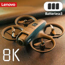 Drone Lenovo D16 8K Aéreo GPS Evitação Motor Brushless Drone Ajuste Elétrico HD Profissional Câmera Dupla Fluxo Óptico