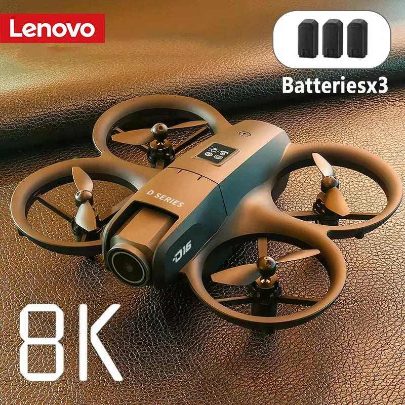 Drone Lenovo D16 8K Aéreo GPS Evitação Motor Brushless Drone Ajuste Elétrico HD Profissional Câmera Dupla Fluxo Óptico